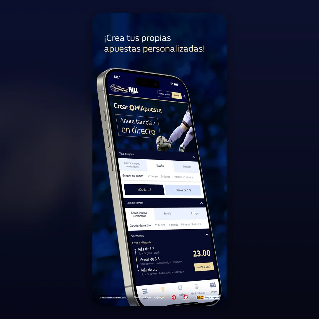 La app de William Hill en la App Store española